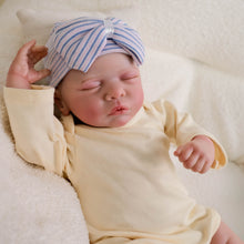 Carica l'immagine nel visualizzatore di Gallery, Pinky Reborn Cloth Soft Body Reborn Baby Dolls Romy 19 inch Lifelike Sleeping Closed Eyes Hand-drawn hair Fake Doll Prop Children's Toy