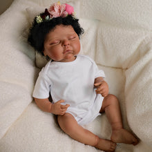 画像をギャラリービューアに読み込む, 20 inch Realistic Reborn Baby Dolls Peaches Black Skin High-end Painting African - American Playmate Toys For Children New Parents