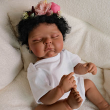画像をギャラリービューアに読み込む, 20 inch Realistic Reborn Baby Dolls Peaches Black Skin High-end Painting African - American Playmate Toys For Children New Parents