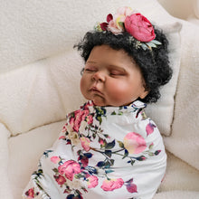 画像をギャラリービューアに読み込む, 20 inch Realistic Reborn Baby Dolls Peaches Black Skin High-end Painting African - American Playmate Toys For Children New Parents