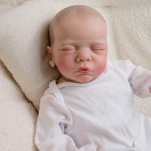 Carica l'immagine nel visualizzatore di Gallery, Pinky Reborn Cloth Soft Body Reborn Baby Dolls Romy 19 inch Lifelike Sleeping Closed Eyes Hand-drawn hair Fake Doll Prop Children's Toy