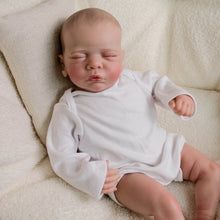 Carica l'immagine nel visualizzatore di Gallery, Pinky Reborn Cloth Soft Body Reborn Baby Dolls Romy 19 inch Lifelike Sleeping Closed Eyes Hand-drawn hair Fake Doll Prop Children's Toy