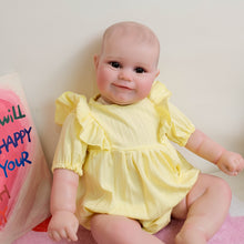 Cargar imagen en el visor de la galería, 24 Inch Maddie Doll Sets Pinky Reborn Birthday Holiday Toys For Girl Boy Child Awake Yellow Skirt Smile Fairy Elf