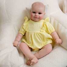 Cargar imagen en el visor de la galería, 24 Inch Maddie Doll Sets Pinky Reborn Birthday Holiday Toys For Girl Boy Child Awake Yellow Skirt Smile Fairy Elf
