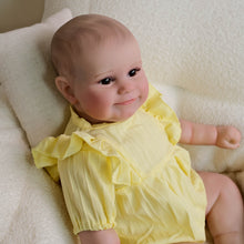 Cargar imagen en el visor de la galería, 24 Inch Maddie Doll Sets Pinky Reborn Birthday Holiday Toys For Girl Boy Child Awake Yellow Skirt Smile Fairy Elf