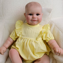 Cargar imagen en el visor de la galería, 24 Inch Maddie Doll Sets Pinky Reborn Birthday Holiday Toys For Girl Boy Child Awake Yellow Skirt Smile Fairy Elf