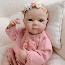 Carregar imagem no visualizador da galeria, 18 Inch Toys 2025 New Reborn Baby Dolls Bettie Hand drawing hair Hair Cloth Vinyl Body Blue Eyes Realistic Dolls Gifts For Age 3+