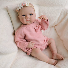 Carregar imagem no visualizador da galeria, 18 Inch Toys 2025 New Reborn Baby Dolls Bettie Hand drawing hair Hair Cloth Vinyl Body Blue Eyes Realistic Dolls Gifts For Age 3+
