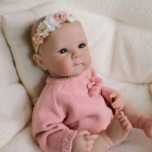 Carregar imagem no visualizador da galeria, 18 Inch Toys 2025 New Reborn Baby Dolls Bettie Hand drawing hair Hair Cloth Vinyl Body Blue Eyes Realistic Dolls Gifts For Age 3+