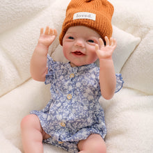 Загрузить изображение в средство просмотра галереи, 20 Inch Soft Body Doll Charlie - Realistic Implanted Hair, Hand-Painted Makeup, Brown Glass Eyes & Eyelashes - Collector's Edition Gift