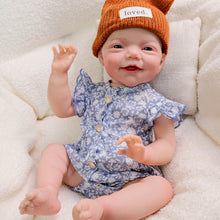 Загрузить изображение в средство просмотра галереи, 20 Inch Soft Body Doll Charlie - Realistic Implanted Hair, Hand-Painted Makeup, Brown Glass Eyes & Eyelashes - Collector's Edition Gift