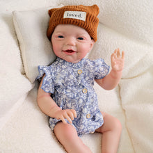 Загрузить изображение в средство просмотра галереи, 20 Inch Soft Body Doll Charlie - Realistic Implanted Hair, Hand-Painted Makeup, Brown Glass Eyes & Eyelashes - Collector's Edition Gift