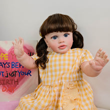 Carica l'immagine nel visualizzatore di Gallery, Pippa 26 Inch Collectible reborn dolls Weighted reborn baby doll feels real Custom reborn doll with birth certificate  CE certified