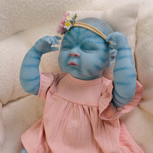 Load image into Gallery viewer, 20 Inch Hairless Reborn Baby Doll Peaches Avatar Themed HD 3D Skin Cotton Body Hyper-Realistic collector art Dolls