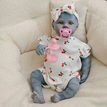 Carregar imagem no visualizador da galeria, Meadow Avatar 19inch Fantasy Reborn Baby Doll Cloth Body Collections  Hand-Painted Blue Skin Yellow Eyes Gifts For Age 3+