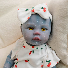Carregar imagem no visualizador da galeria, Meadow Avatar 19inch Fantasy Reborn Baby Doll Cloth Body Collections  Hand-Painted Blue Skin Yellow Eyes Gifts For Age 3+