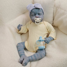 Carregar imagem no visualizador da galeria, Lifelike 20"/50cm Cloth Body Reborn Doll "LOULOU AVATAR" - Vibrant Hand-Painted Character Baby, Collector's Edition