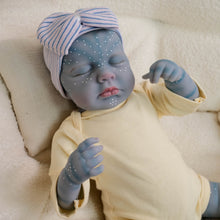 Carregar imagem no visualizador da galeria, Lifelike 20"/50cm Cloth Body Reborn Doll "LOULOU AVATAR" - Vibrant Hand-Painted Character Baby, Collector's Edition