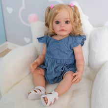 Carregar imagem no visualizador da galeria, 22 Inch Lifelike Reborn Toddler Realistic Newborn Baby Doll Girl Full Silicone Body Adorable Reborn Baby Dolls Birthday Gift for Kids