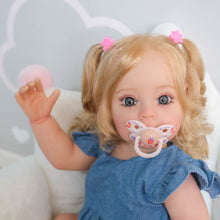 Carregar imagem no visualizador da galeria, 22 Inch Lifelike Reborn Toddler Realistic Newborn Baby Doll Girl Full Silicone Body Adorable Reborn Baby Dolls Birthday Gift for Kids