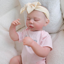 Carica l'immagine nel visualizzatore di Gallery, 19" Enchanted Reborn Baby Doll Luna - Hand-Painted Head, High-Saturation Fantasy Skin, Pink Letter Print Romper & Headband