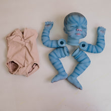 Load image into Gallery viewer, Pascale Avatar Hand-Painted Closed Eyes Reborn Doll Kit | Pre-Painted Vinyl Head & Limbs with Cloth Body