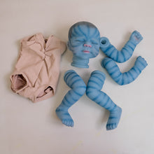 Load image into Gallery viewer, Pascale Avatar Hand-Painted Closed Eyes Reborn Doll Kit | Pre-Painted Vinyl Head & Limbs with Cloth Body