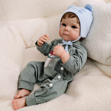 Carica l'immagine nel visualizzatore di Gallery, Bettie 18 inch Reborn Baby Dolls Soft Huggable Body Realistic Details Blue Eyes Rooted Hair Lovely Birthday Gifts For Kids