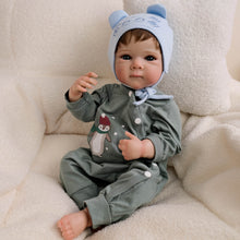 Carica l'immagine nel visualizzatore di Gallery, Bettie 18 inch Reborn Baby Dolls Soft Huggable Body Realistic Details Blue Eyes Rooted Hair Lovely Birthday Gifts For Kids