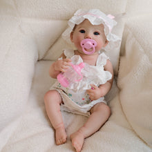 Load image into Gallery viewer, 19-Inch Reborn Baby Doll "Abigail" with Changeable Outfits Hand-Painted Head, Blue Eyes, Full Vinyl Body | Premium Collectible Gift