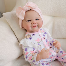 Load image into Gallery viewer, Pinky Reborn Baby Doll Vivienne - 19-Inch Hand-Painted Collector Doll with Blue Eyes and Soft Cloth Body