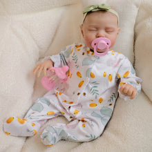 Load image into Gallery viewer, 19inch Sleeping Reborn Baby Teddy - Hand-Painted Closed Eyes with Bottle, Pacifier & Outfit | Ultra-Cuddly Plush Body