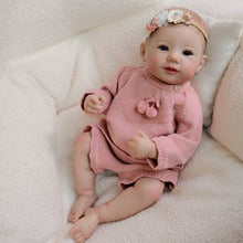 Load image into Gallery viewer, 19-Inch Reborn Baby Doll "Abigail" with Changeable Outfits Hand-Painted Head, Blue Eyes, Full Vinyl Body | Premium Collectible Gift
