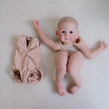 Laden Sie das Bild in den Galerie-Viewer, DIY Doll Making Kit - Pre-Colored Limbs Hand-Painted Head Blue Eyes Fabric Body