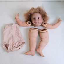 Load image into Gallery viewer, DIY Doll Making Kit - Craft Your Own Deep Skin Tone Doll with Voluminous Curly Hair Baby Doll Toys