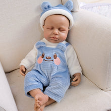 Load image into Gallery viewer, Full Silicone American-Africa Reborn Baby Dolls 12 Inch Softly Realistic Toy Present Set For Age 3+