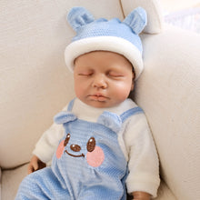 Load image into Gallery viewer, Full Silicone American-Africa Reborn Baby Dolls 12 Inch Softly Realistic Toy Present Set For Age 3+