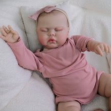 Load image into Gallery viewer, Pinky Reborn 19 inch Reborn Baby Doll Painted Hair Soft Cloth Body Vinyl Limbs Fake Babydoll Birthday Gifts For Kids