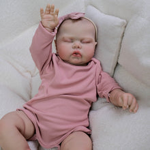 Load image into Gallery viewer, Pinky Reborn 19 inch Reborn Baby Doll Painted Hair Soft Cloth Body Vinyl Limbs Fake Babydoll Birthday Gifts For Kids