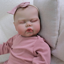 Load image into Gallery viewer, Pinky Reborn 19 inch Reborn Baby Doll Painted Hair Soft Cloth Body Vinyl Limbs Fake Babydoll Birthday Gifts For Kids