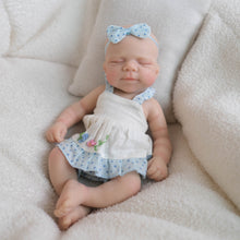 Load image into Gallery viewer, Pinky Reborn Silicone Reborn Baby Dolls, 8inch Solid Silicone Full Body Baby Doll Charlie Super Soft Squishy Elastic Platinum Silicone Weighted 320 Grams Gift for Collectors & Kids Ages 3+