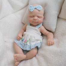 Load image into Gallery viewer, Pinky Reborn Silicone Reborn Baby Dolls, 8inch Solid Silicone Full Body Baby Doll Charlie Super Soft Squishy Elastic Platinum Silicone Weighted 320 Grams Gift for Collectors & Kids Ages 3+