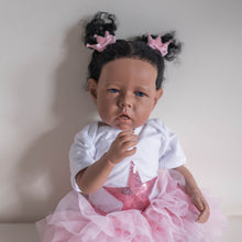 Load image into Gallery viewer, 20 Inch Adorable Lifelike Newborn Baby Dolls Black African American Lovely Reborn Baby Doll Liam Realistic Baby Doll Gift for Kids
