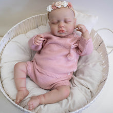 Carregar imagem no visualizador da galeria, 20 inch Sleeping Lifelike Reborn Baby Dolls LouLou Realistic Cuddly Newborn Baby Dolls Gift for Kids