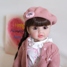 Load image into Gallery viewer, 23 Inch Lovely Adorable Newborn Baby Dolls Girl Lifelike Full Body Silicone Cuddly Baby Doll Toddler Reborn Baby Dolls Gift