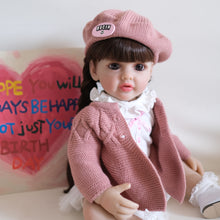 Load image into Gallery viewer, 23 Inch Lovely Adorable Newborn Baby Dolls Girl Lifelike Full Body Silicone Cuddly Baby Doll Toddler Reborn Baby Dolls Gift