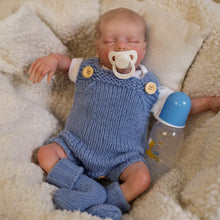 画像をギャラリービューアに読み込む, 18 Inch Lovely Realistic Newborn Baby Dolls Soft Silicone Real Looking Sleeping Reborn Baby Doll Girl Birthday Xmas Gift for Kids Age 3+