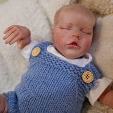 画像をギャラリービューアに読み込む, 18 Inch Lovely Realistic Newborn Baby Dolls Soft Silicone Real Looking Sleeping Reborn Baby Doll Girl Birthday Xmas Gift for Kids Age 3+