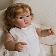 Load image into Gallery viewer, 24" Realistic Reborn Baby Doll Charlotte - Cloth Body with Rooted Brown Hair & Hand-Painted Features