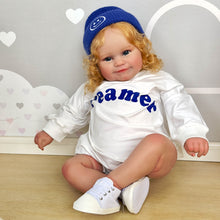 Cargar imagen en el visor de la galería, 24 Inch Lovely Cuddly Realistic Baby Dolls Handmade Real Life Reborn Toddler Dolls Newborn Baby Doll Girl